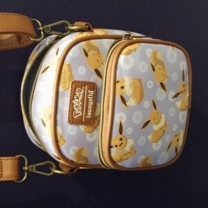 Loungefly Pokémon Eevee Crossbody Bag - Brown and Lavender